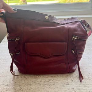Rebecca Minkoff Crossbody Bag in Rich Wine Red.